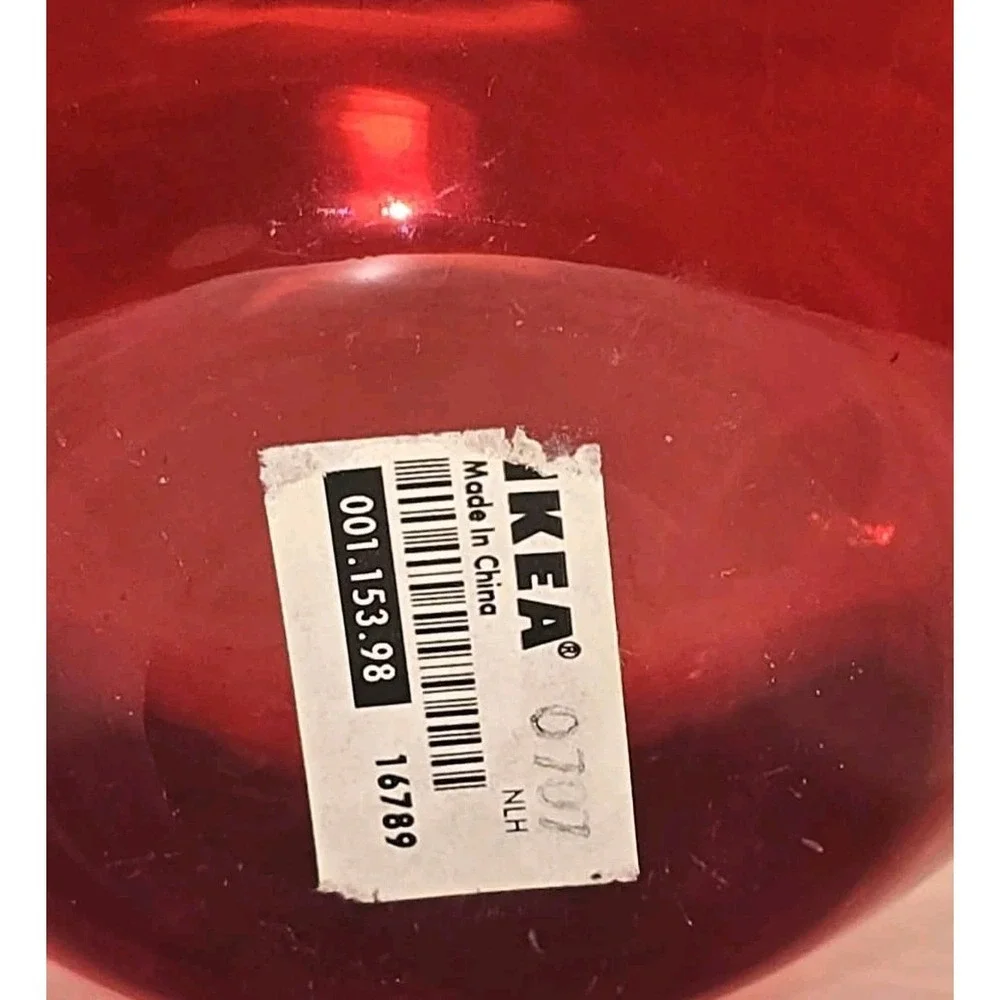 IKEA SALONG Ruby Red Art Glass Vase‎ Johanna Jelinek 8